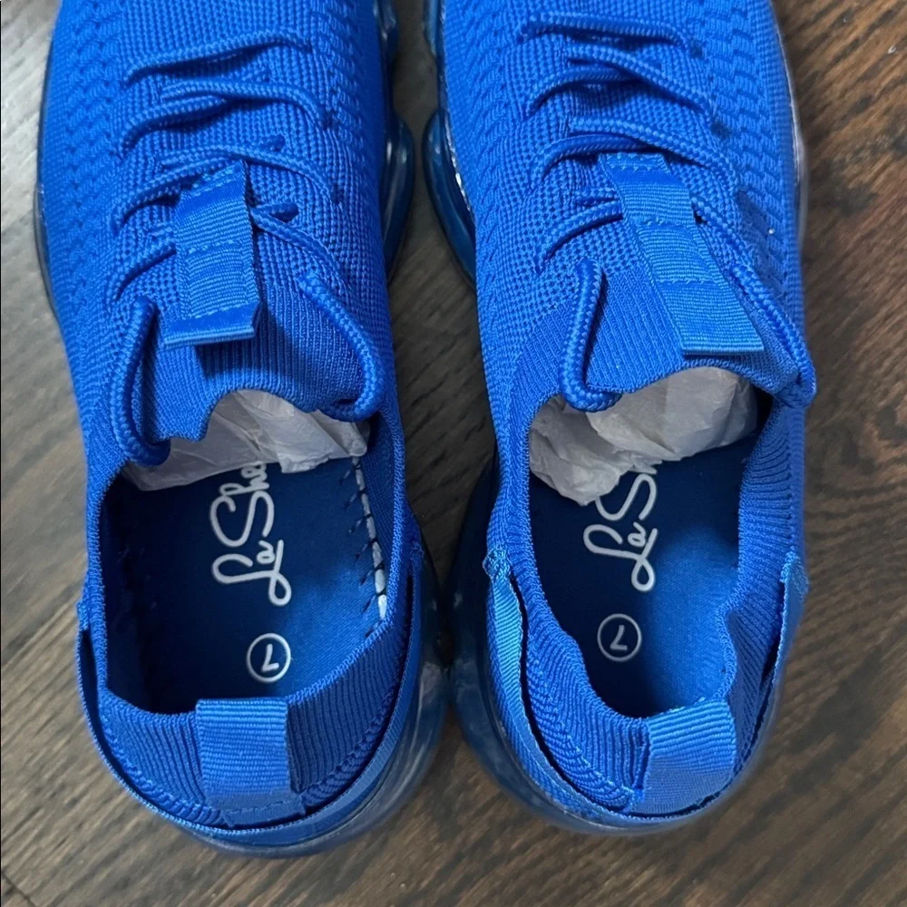 🔵 La Sheelah Stylish Blue Women's Shoes Fashion Sneakers Size 7 New